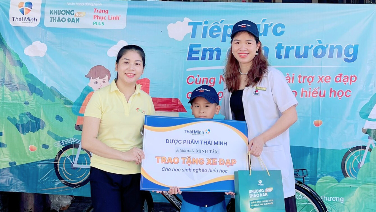 Dược phẩm Thái Minh đồng hành với học sinh nghèo hiếu học tỉnh Quảng Ngãi