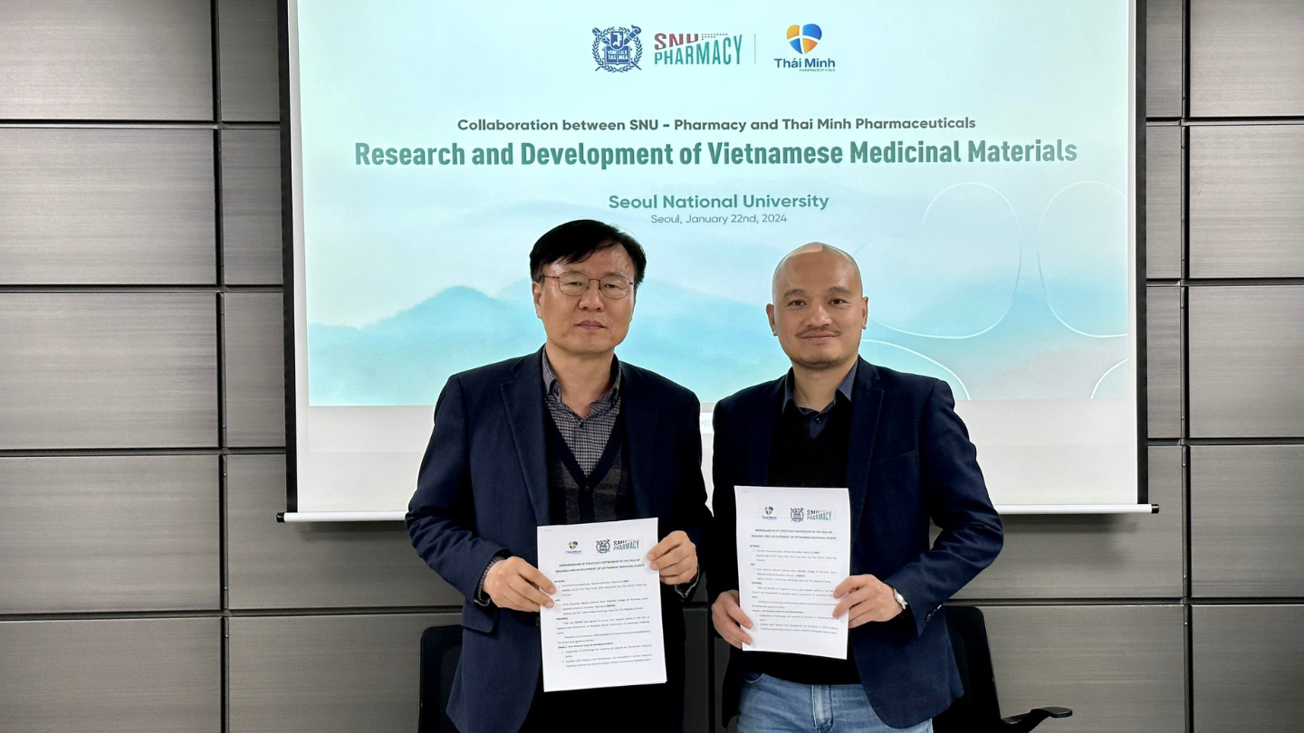 Dược phẩm Thái Minh hợp tác với ĐH top 1 Hàn Quốc nghiên cứu phát triển Dược liệu Việt Nam